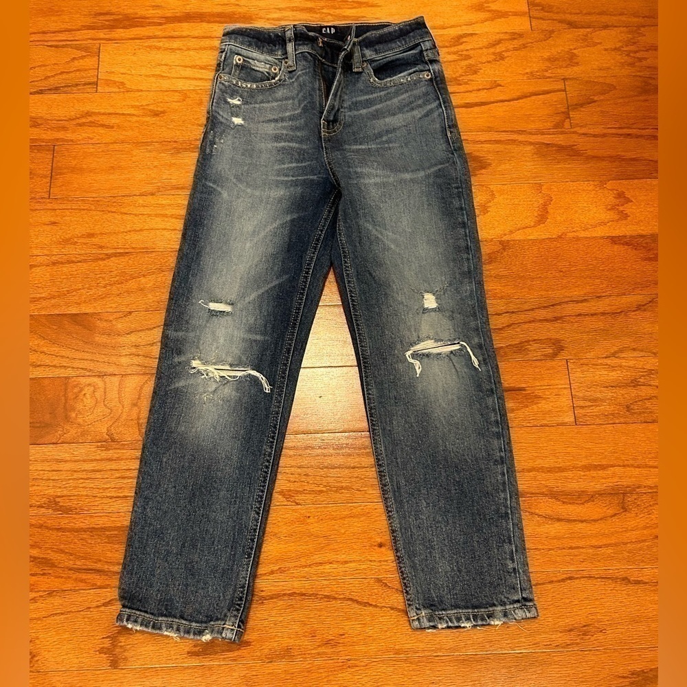 Gap slim stretch high rise girls jeans
